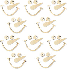 10Pcs Wooden Snowman Face Blank picture