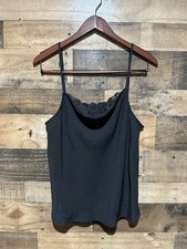 Bibi Black NWT Tank Top with Lace Large picture