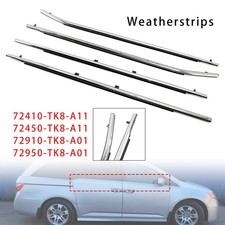 ✅4PCS Weatherstrips Seal 72410-TK8-A11 Door Belt Molding For Odyssey 2011-2017 picture