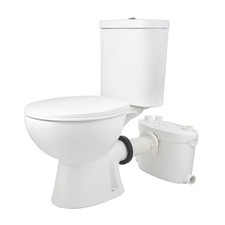 600W Upflush Macerating Toilet System 1/1.6GPF with 4-Inlets Extension Pipe picture