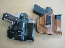 Azula Leather IWB Combo Holster And Mag Pouch CCW For..Choose Gun & Color - A picture