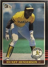Rickey Henderson 1985 Donruss #176 Oakland Athletics picture