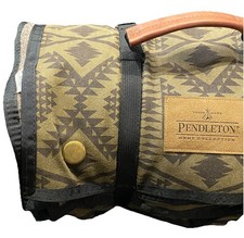 Pendleton Yakima Camp Roll-up Wool Blanket, Weather Resistant Waxed Canvas HTF picture