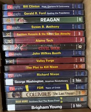 Lot Of 16 Factory Sealed DVDs History Channel American Civil War Biography picture