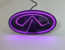 FOR 2018-2024 INFINITI Q50 COLOR CHANGING RGB LED GRILL EMBLEM Gloss Black picture