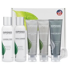 Exposed Skin Care Acne Treatment Kit Salicylic Acid Benzoyl Peroxide 5 Piece picture
