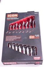 Icon WRFS-8 Professional SAE  Flex Ratcheting Wrench Set - 8-Piece - New 56428 picture