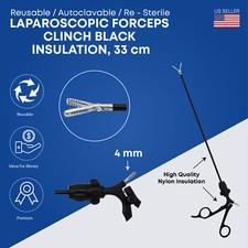 Laparoscopic Endo Clinch Fenestrated Grasper 33cm Fenestration Surgical Forceps picture