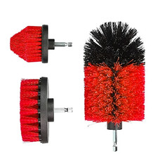 3Pcs/5Pcs Electric Scrubber Brush Drill Brush Kit Red Plastic round Cleaning Too picture