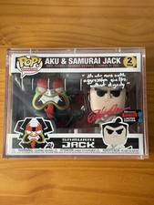 Funko Pop Animation Aku & Samurai Jack 2-Pack 2019 Fall Convention LE Signed picture