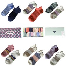 12-Pack Bombas Gift Box Tri-Color Ankle Socks (12-Pairs) - Women Size Medium picture
