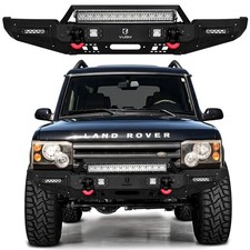 Vijay Steel Front/Rear Bumper W/ Winch Plate For 1999-04 Land Rover Discovery 2 picture