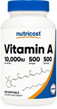 Nutricost Vitamin A 10,000iu - 500 SFG - Gluten Free & Non-GMO picture