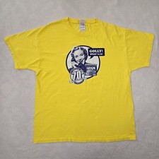 Vintage Y2K Spam 70th Anniversary Shirt Mens XL Yellow Retro Graphic Tee Promo picture