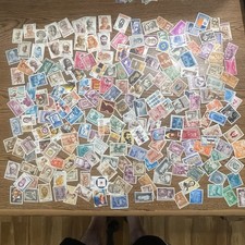 Vintage India Stamps Lot Around 250 1940s 1950s 1960s 1970s Old Indian Postage picture
