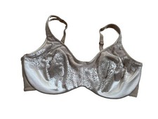 Soma Stunning Support Unlined Minimizer Underwire Floral Bra Sz 38DD Beige picture