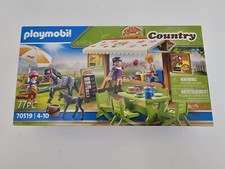🏇 NEW Playmobil Country 70519 Pony Cafe MIB SEALED Farm Horse Figures Geobra picture