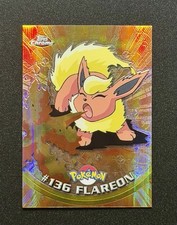2000 Pokémon Topps Chrome #136  Flareon  Spectra Chrome picture