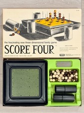Score Four Board Game 100% COMPLETE Lakeside 1971 3D Strategy Vintage picture