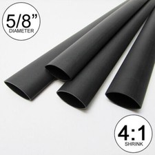 4:1 Black Heat Shrink Tubing Dual Wall Adhesive Glue tube Marine waterproof picture