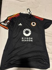 2023 ADIDAS Jersey Roma Size L LUKAKU Custom UEFA Patch RARE (NEW WITH TAGS) #90 picture