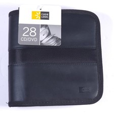 Case Logic 28 CD/DVD Storage Travel Carrying Case -NEW w TAG -Zipper Black Vinyl picture