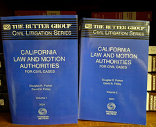 Rutter Civil Litigation Series: California Law And Motion Authorities 2024 NEW picture