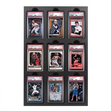 Graded Cards Wall Mount display Premium– Custom 9-Slab Frame | PSA / CGC /TAG picture