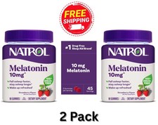 (2PK) Natrol Melatonin Gummies, Sleep Support for Adults, Strawberry Flavor,10mg picture