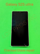 ORIGINAL SAMSUNG S25 ULTRA CRACKED FRONT GLASS REPAIR MAIL IN SERVICE picture