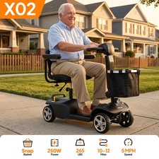 URLIFE Foldable Senior 4 Wheel Electric Mobility Scooter 250W Electric Scooter picture