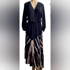 Young Fabulous & Broke NWT Tie Dye Asymmetrical Faux Wrap Jillian Dress. picture