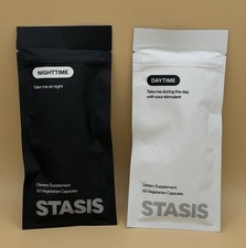 STASIS Daytime Nighttime Dietary Supplement Bundle 50 Capsules Each Exp 05/2028 picture