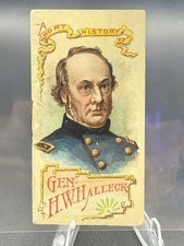 1889 N78 Duke's Cigarettes Tobacco A Short History Booklet Halleck Generals picture