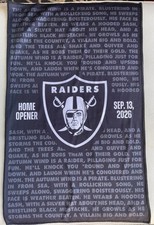 LAS VEGAS RAIDERS 2026 Home Opener Rally Towel 9/13/26 picture
