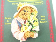 Bearware from Boyds Bears and Friends BROOCH LAPEL PIN Bear 26175 on Card picture