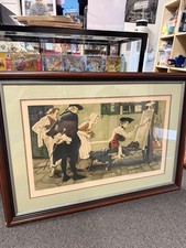 Norman Rockwell “New Tavern Sign” Pencil Signed Lithograph 112/200 Framed picture