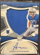 2022 Panini  Chronicles Aidan Hutchinson Crown Royale 1/99 Bookend RPA picture