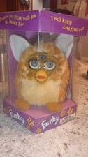 VINTAGE 1998 FURBY MODEL 70-800 GIRAFFE BROWN EYES NEW SEALED picture