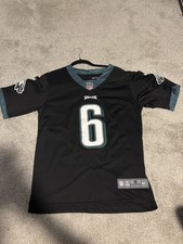 DeVonta Smith #6 Eagles Stitched Men's Black Jerseys small picture