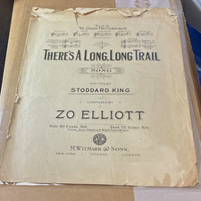 Vintage There's A Long Long Trail Sheet Music John McCormack WWI Witmark  picture