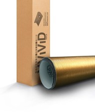 VViViD Gold Brushed Metallic Steel Vinyl Wrap Roll with Air Release Technology ( picture