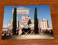 CAESARS PALACE JUMP POSTER EVEL KNIEVEL TRIUMPH VEGAS HARLEY DAVIDSON BELL AMF picture
