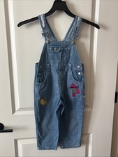 Vintage BARNEY denim Overalls, Size 4 Toddler picture