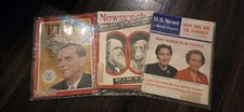 Vintage 1956-1958 Magazines Lot Time Newsweek US News Retro Collectible picture