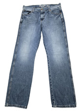 Wrangler Retro Slim Straight Blue Jeans Mens Size 36 x 32 Faded Western Cowboy picture