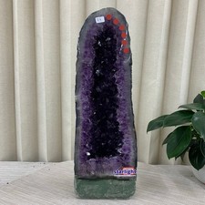 16.3LB  AAA Natural Amethyst Cathedral Geode Cave Raw Purple Crystal Cluster Dis picture