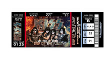 Custom KISS End of the Road Commemorative ticket  -- You Choose Your Seats picture