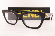Brand New FENDI Eyeglass Frames FE 50073I 001 Black For  Women Size 52mm picture