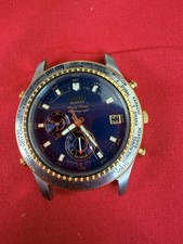 Vtg Seiko Age of Discovery 6M15-9010 World Timer Chronograph 1996 Parts Repair picture